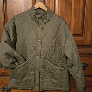 Sanctuary Olive/Tan Quilted Jacket